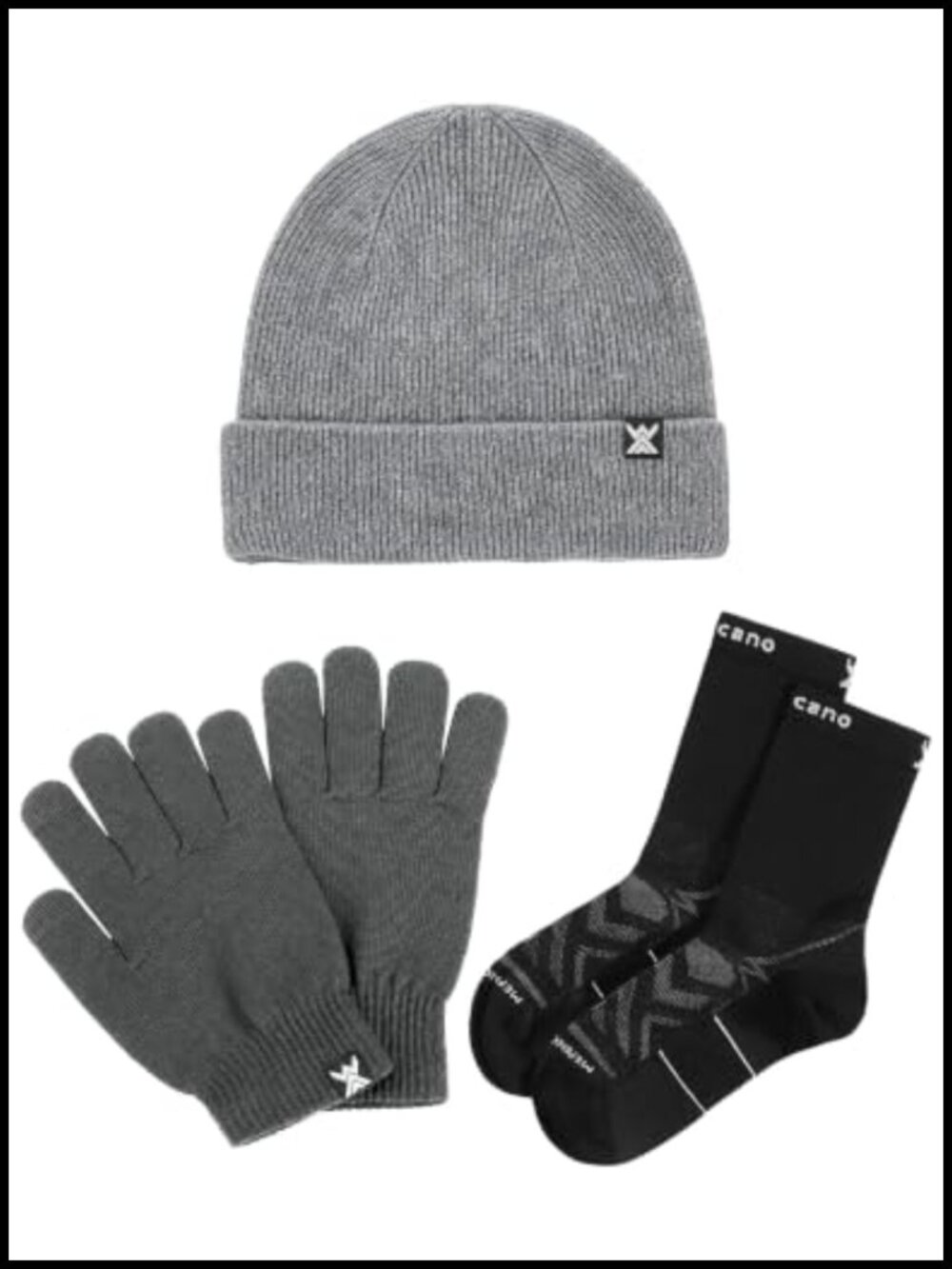 Merino Wool Winter Beanie Gloves Socks Set Warm Lightweight